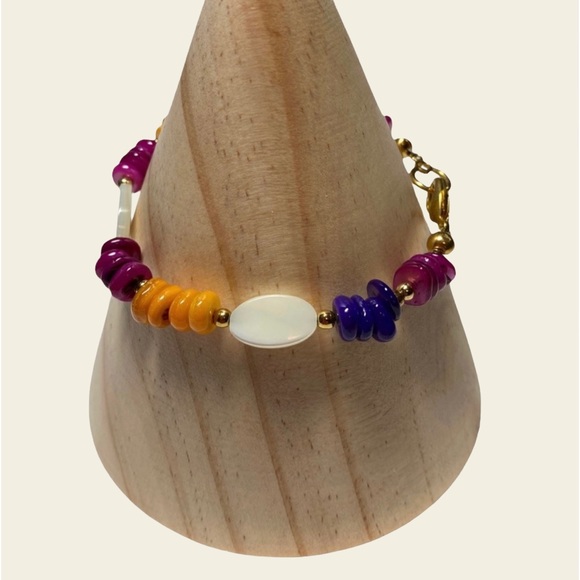 ARTISAN Mother Of Pearl  multi colored Bracelet - Picture 1 of 2